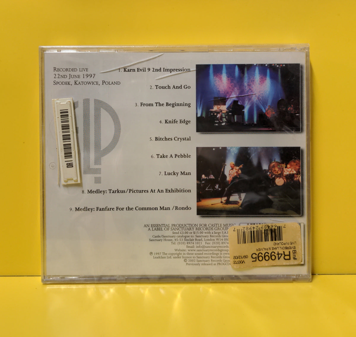 Emerson Lake & Palmer - Live In Poland - 2002 - CMRCD558 New - Sealed - CDs