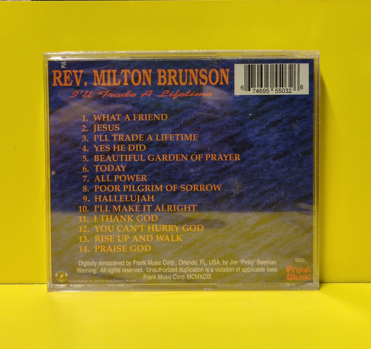 Rev. Milton Brunson - I'll Trade A Lifetime - 1999 - 5503 New - Sealed - CDs - Remastered