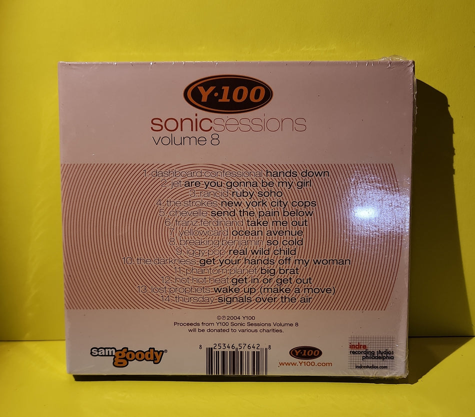 Various - Y100 Sonic Sessions Volume 8 - 2004 - 8253465764 New - Sealed - CDs