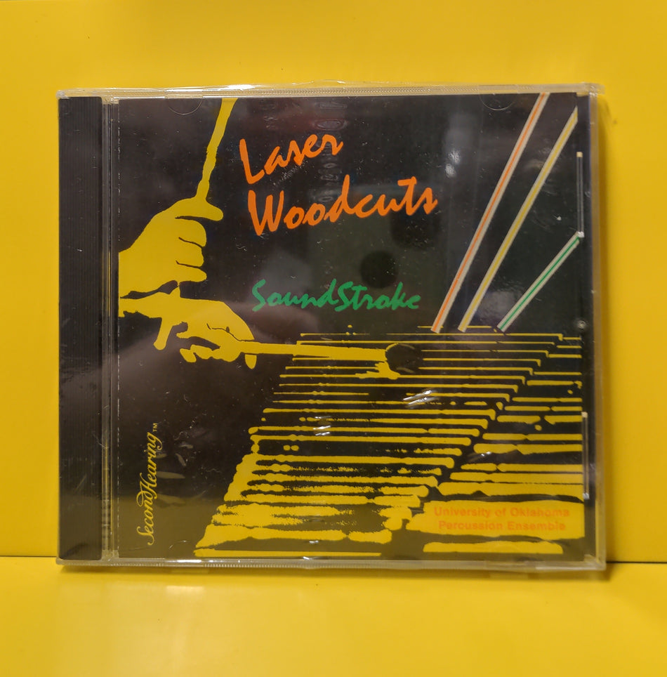 Soundstroke (University of Oklahoma Percussion Ensemble) - Laser Woodcuts - 1986 - GS 9008 New - Sealed - CDs