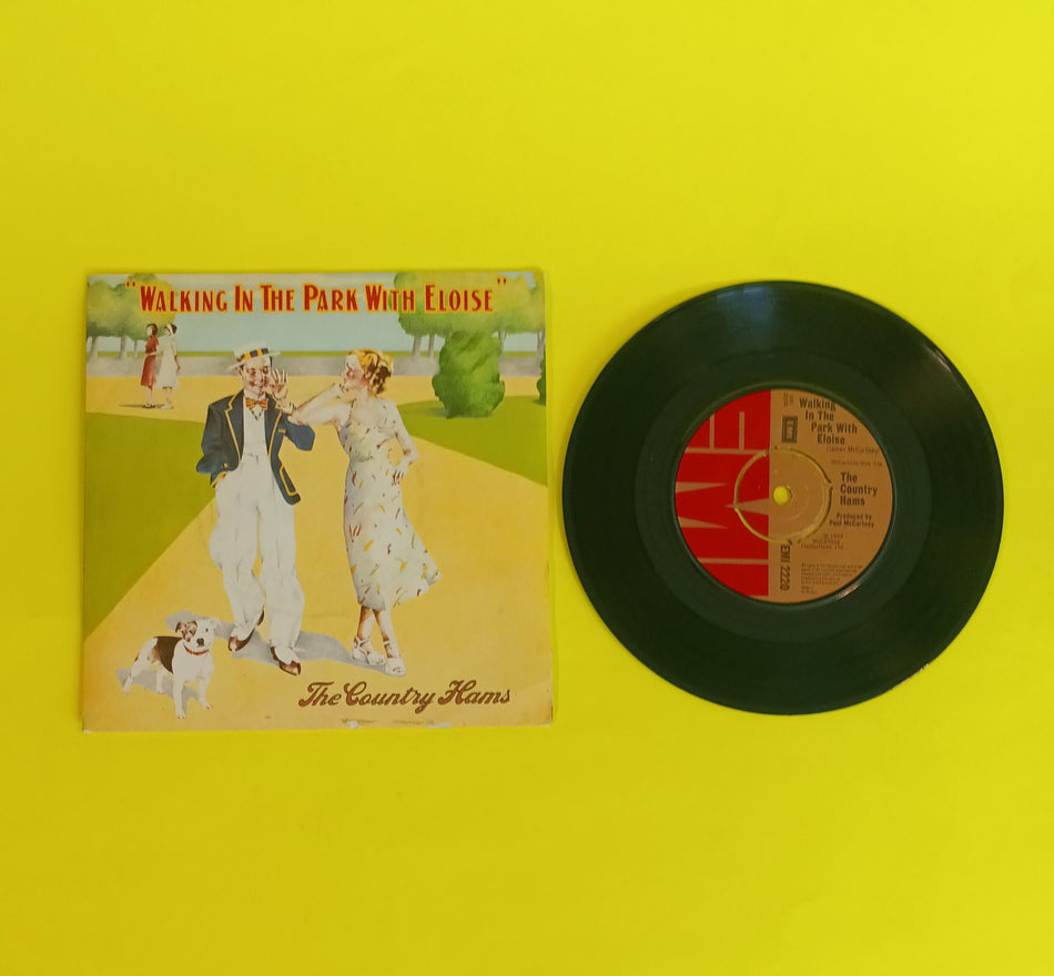 The Country Hams - Walking In the Park With Eloise (UK Punch Out Label 7") - 1974 - EMI 2220 Used - VG++ - Vinyl