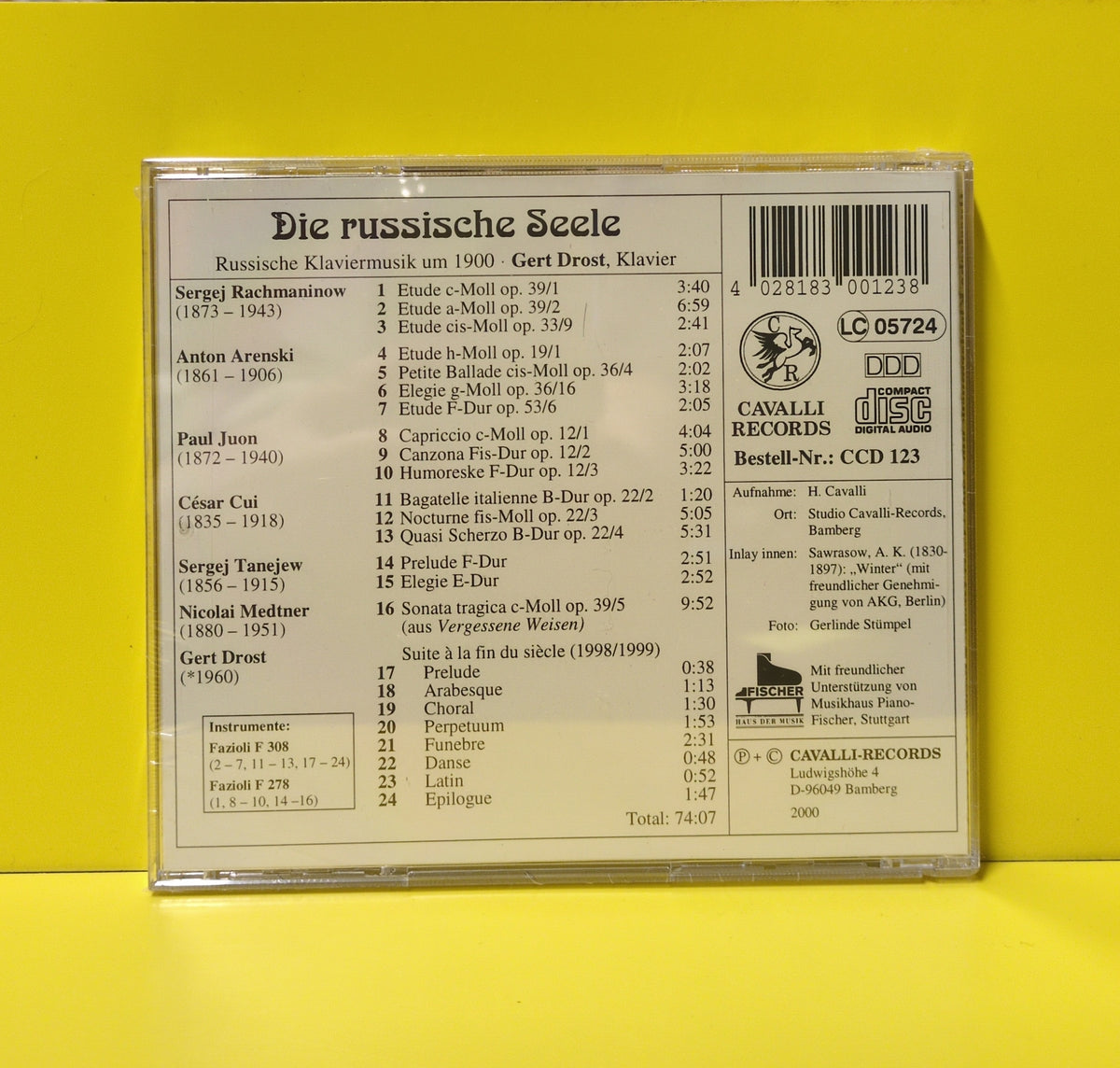 Gert Drost - Die Russische Seele - 2000 - CCD 123 New - Sealed - CDs