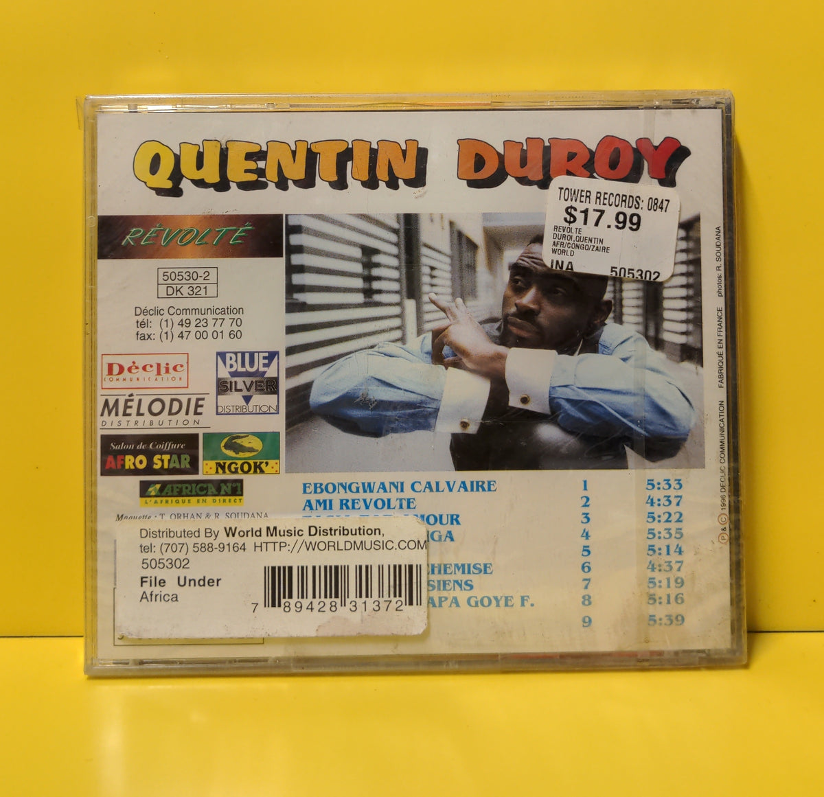 Quentin Duroy - Révolté - 1996 - 50530-2 New - Sealed - CDs