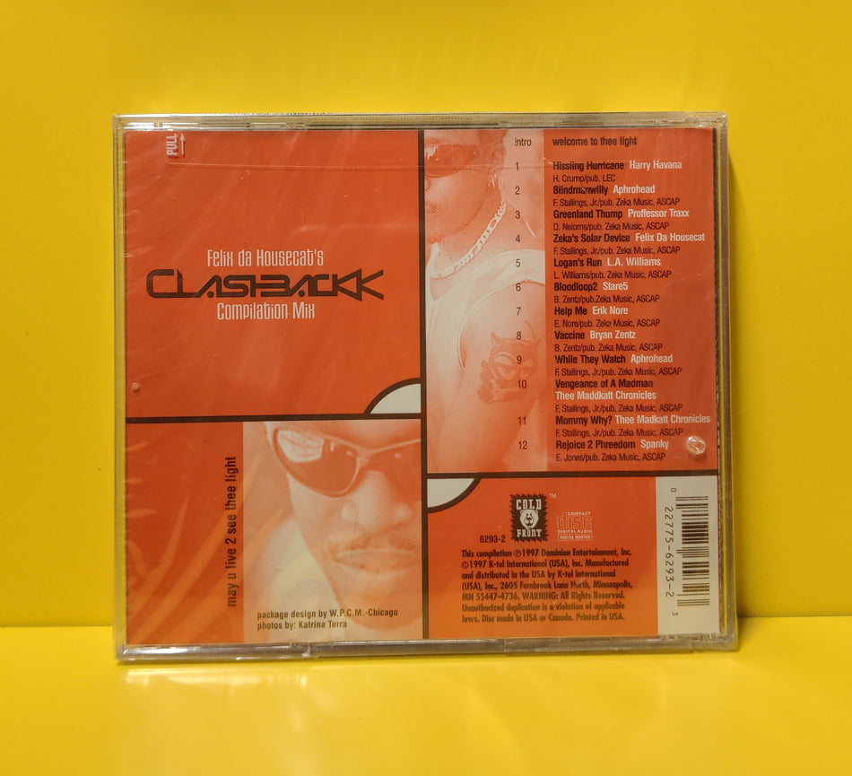 Felix Da Housecat's - Clashbackk Compilation Mix - 1997 - 6293-2 New - Sealed - CDs