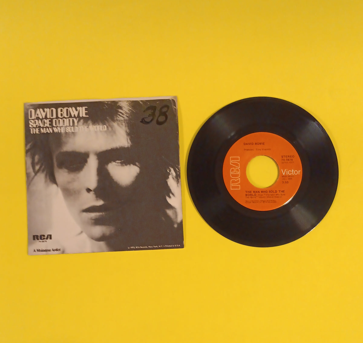 David Bowie - Space Oddity / Man Who Sold the World 7" - 1973 - 74-0876 Used - EX - Vinyl