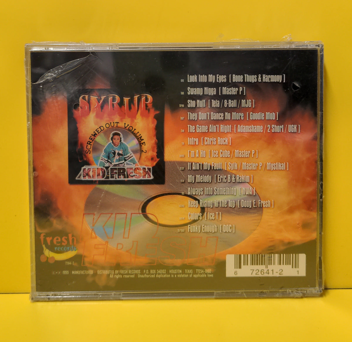 Kid Fresh - Syrup: Screwed Out Volume 2 - 1999 - 72641-2 New - Sealed - CDs
