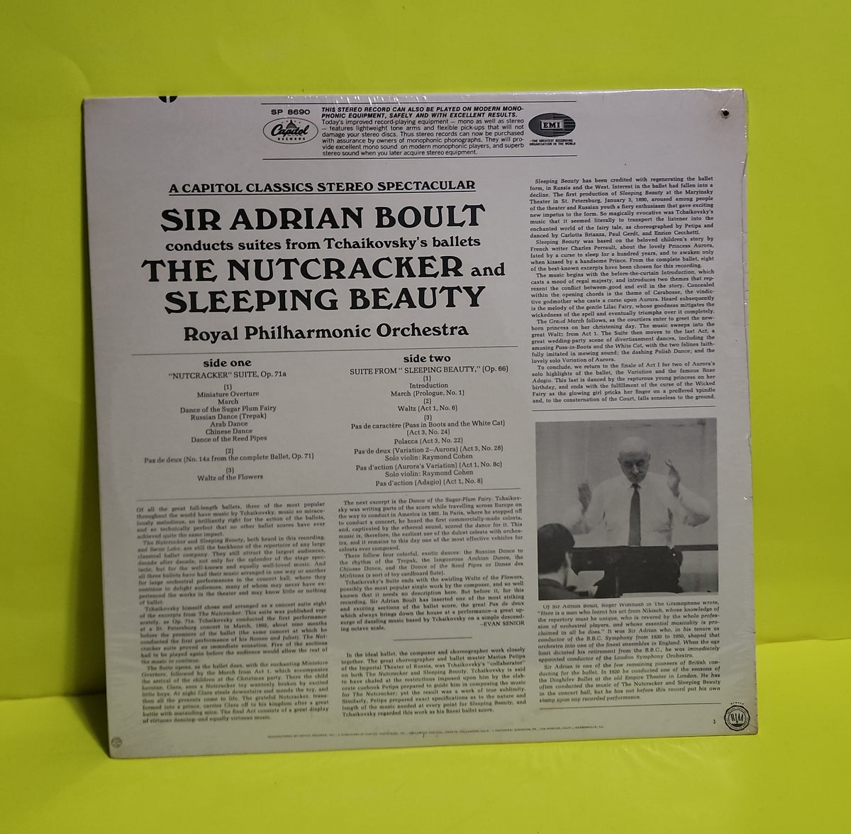 Tchaikovsky, Sir Adrian Boult - Nutcracker Suite - Sleeping Beauty Suite - SP-8-8690 New - Sealed - Vinyl