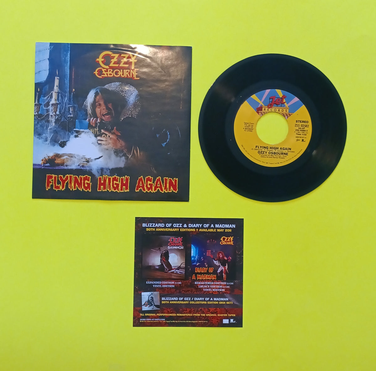 Ozzy Osbourne - Flying High Again RSD 7" - 2011 - ZS5 02582 Used - VG++ - Vinyl