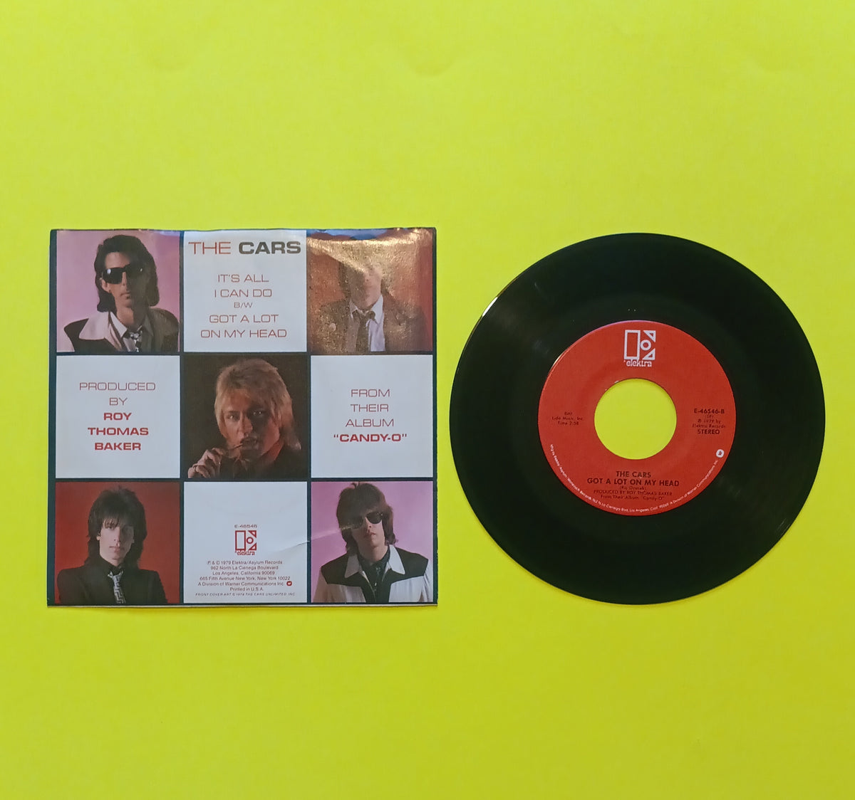 The Cars - It's All I Can Do 7" - 1979 - E-46546 Used - VG++ - Vinyl