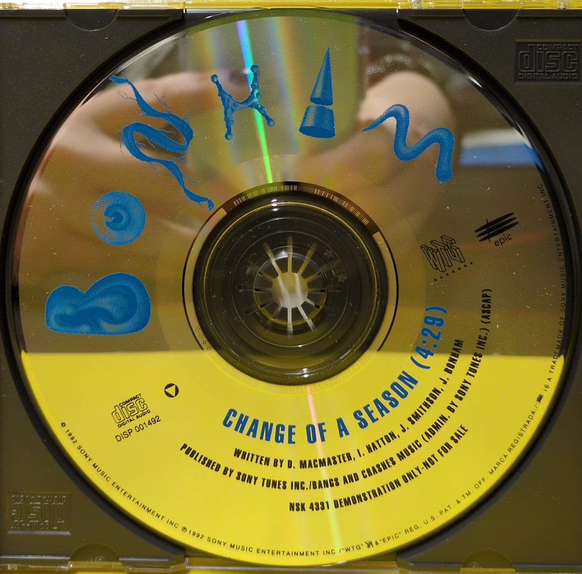 Bonham - Change Of A Season - 1992 - NSK 4331 Used - EX - CD Single - Promo