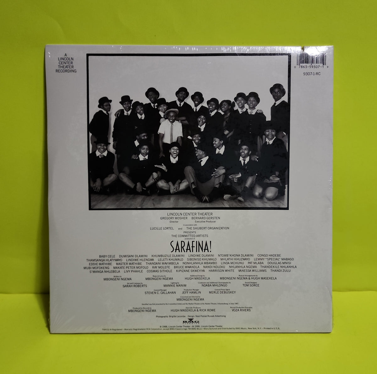 Mbongeni Ngema / Various - Sarafina! (The Music Of Liberation) - 1987 - 9307-1-RC New - Sealed - Vinyl