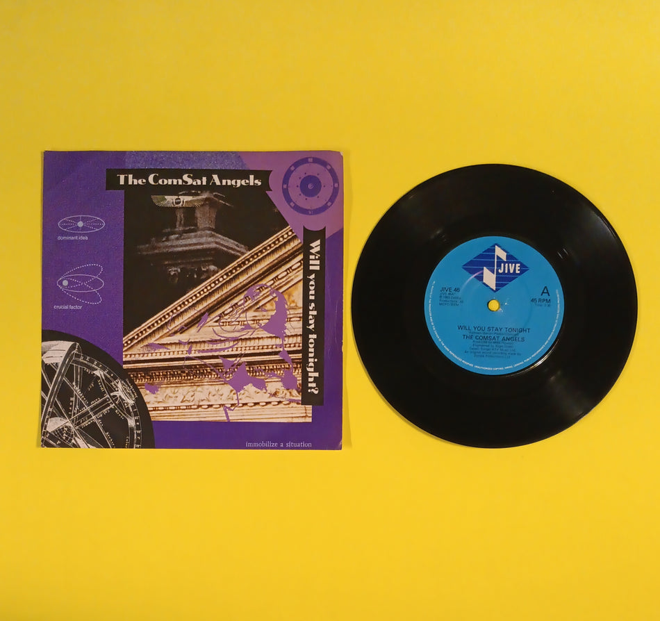 The Vomsat Angels - Will You Stay Tonight? (UK 7") - 1983 - JIVE 46 Used - VG++ - Vinyl