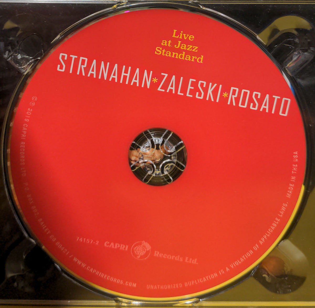Stranahan, Zaleski, Rosato - Live at Jazz Standard  - 2019 - 74157-2 Used - EX - CDs