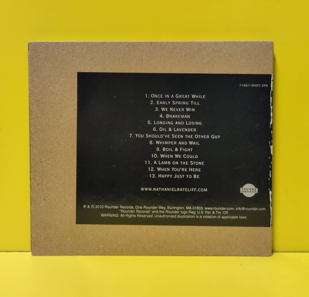 Nathaniel Rateliff  - In Memory Of Loss - 2010 - 11661-9097-2PA Used - NM - CDs - Advance Copy - Promo