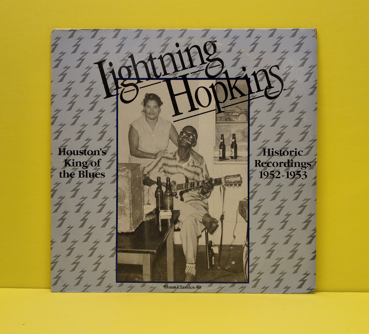 Lightning Hopkins - Houston's King Of The Blues (Historic Recordings 1952-1953) - 1984 - BC 30 Used - EX - Vinyl