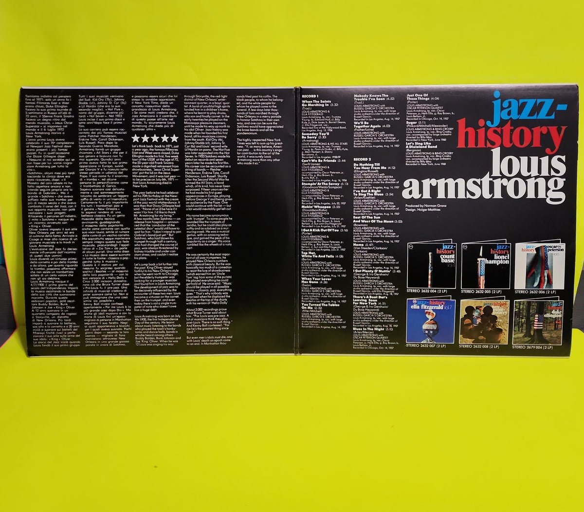 Louis Armstrong  - Jazz History Vol. 9 - 1972 - 2632'009 s Used - VG++ - Vinyl