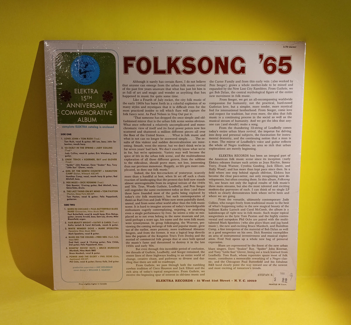 Various - Folksong '65 - S-78 New - Sealed - Vinyl
