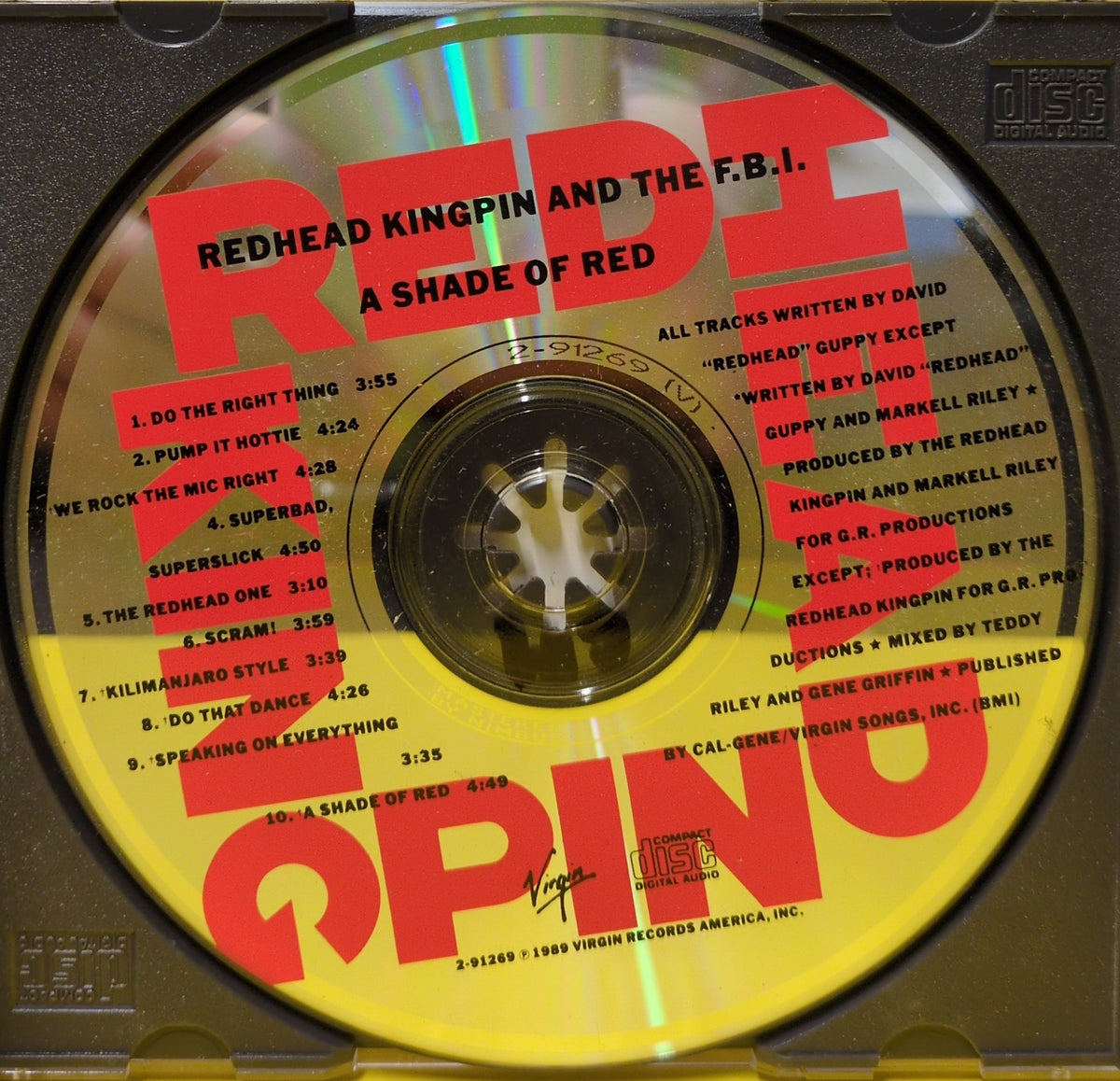 Redhead Kingpin And The F.B.I. - A Shade Of Red - 1989 - 7 91269-2 Used - EX - CDs