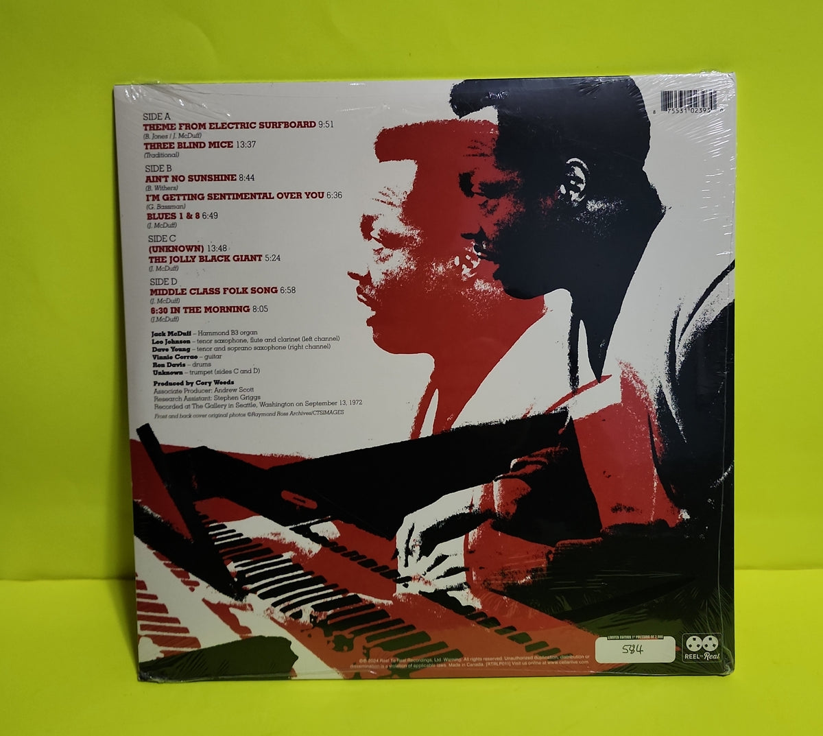 Brother Jack McDuff - Ain't No Sunshine (Live In Seattle) RSD - 2024 - RTRLP011 New - Sealed - Vinyl