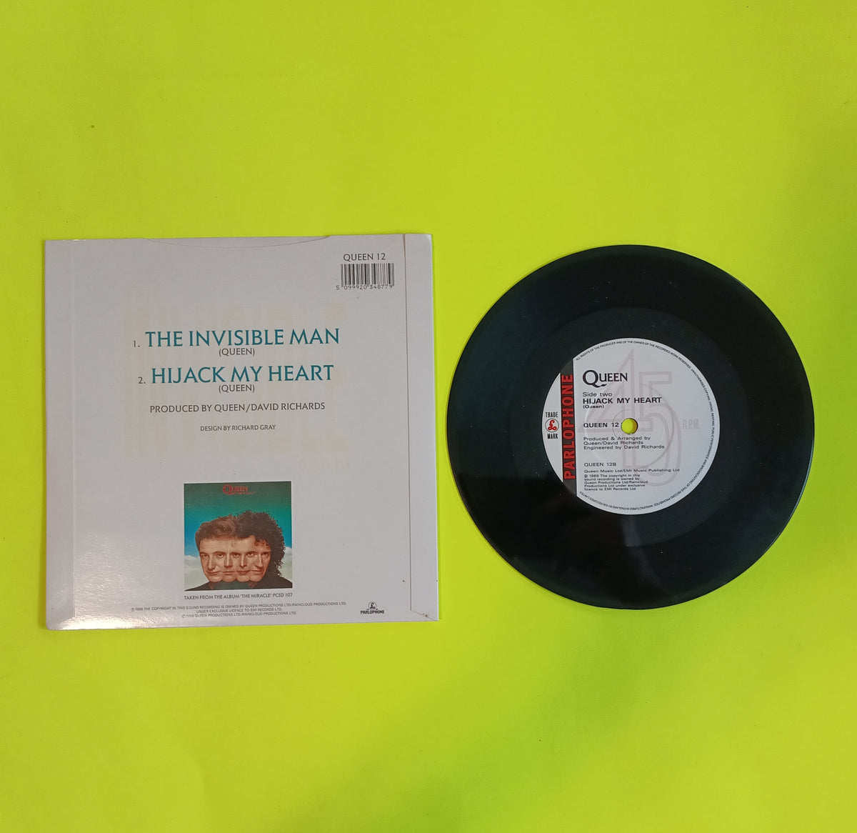 Queen - The Invisible Man / Hijack My Heart - 1989 - QUEEN 12 Used - EX - Vinyl