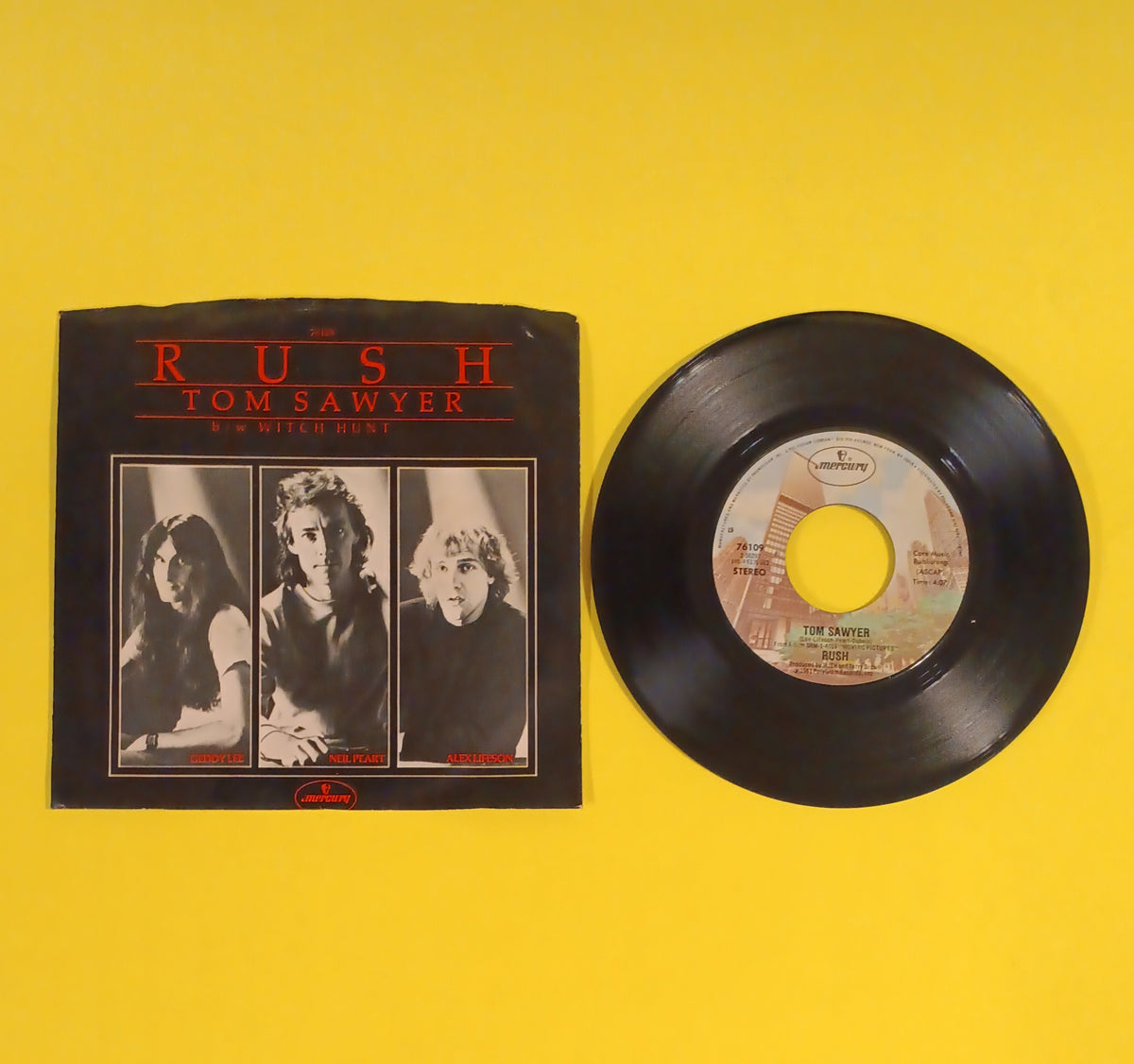 Rush - Tom Sawyer / Witch Hunt 7" - 1981 - 76109 Used - EX - Vinyl