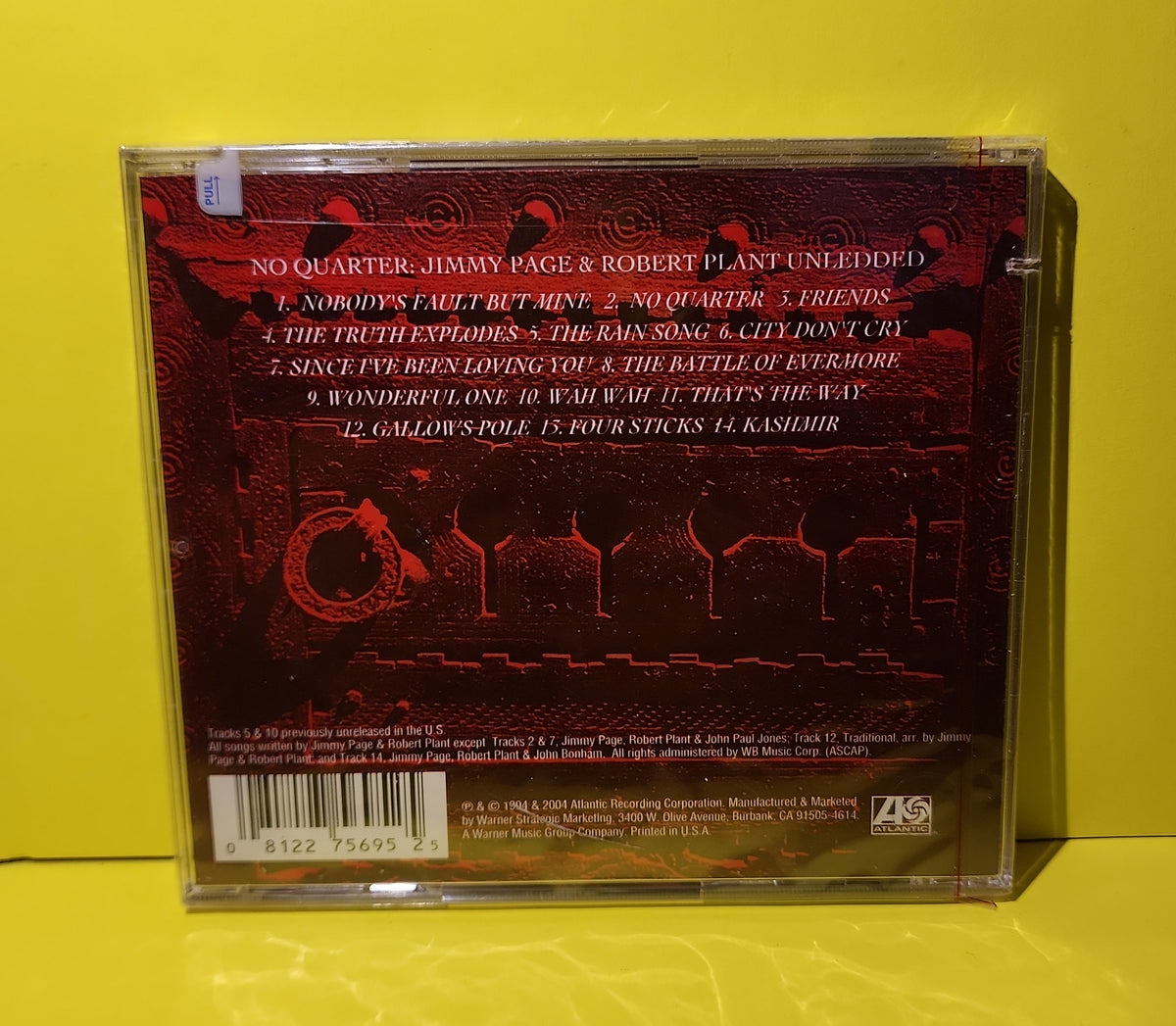 Jimmy Page, Robert Plant - No Quarter: Jimmy Page & Robert Plant Unledded - 2004 - R2 75695 New - Sealed - CDs