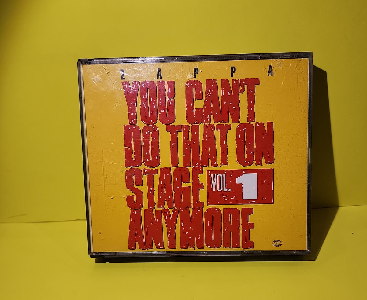 Frank Zappa  - You Can't Do That On Stage Anymore Vol.1 - 1988 - RCD 10081 Used - EX - CDs