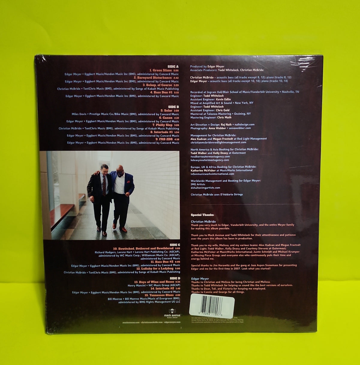 Christian McBride, Edgar Meyer - But Who's Gonna Play The Melody? - 2024 - MAC1155LP New - Sealed - Vinyl