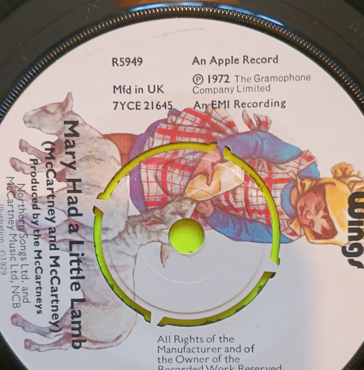 Wings / Paul McCartney - Mary Had a Little Lamb (France / UK 7") - 1972 - 2C 006 05058 M / R5949 Used - VG++ - Vinyl