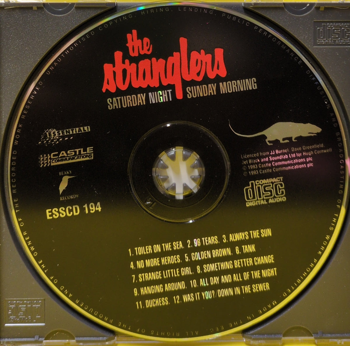 The Stranglers - Saturday Night Sunday Morning - 1993 - ESSCD 194 Used - EX - CDs