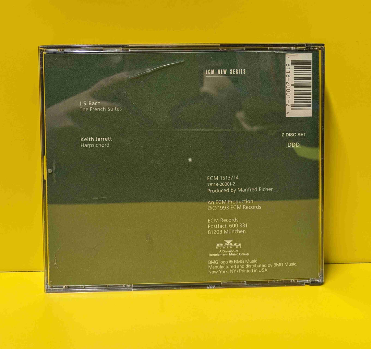 J.S. Bach, Keith Jarrett - The French Suites - 1993 - 1513/14  78118-20001-2 Used - EX - 2xCD