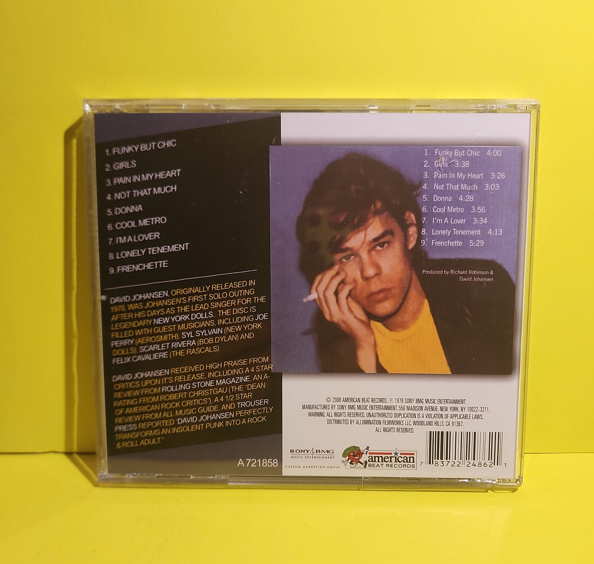 David Johansen - David Johansen - 2008 - 24862 Used - NM - CDs