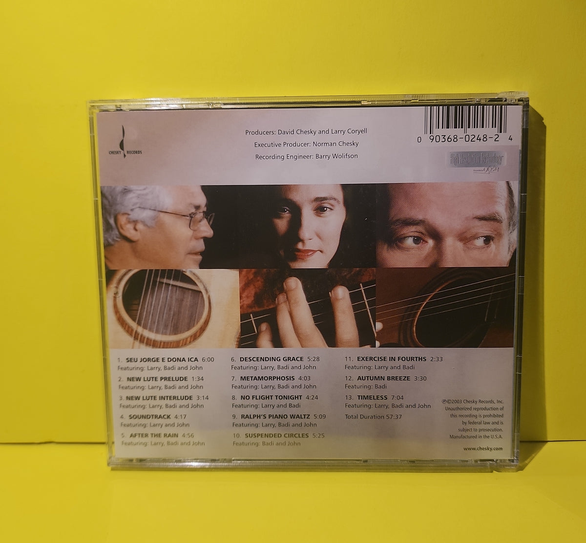 Larry Coryell, Badi Assad, John Abercrombie - Three Guitars / Autographed  - 2003 - JD248 Used - VG - CDs
