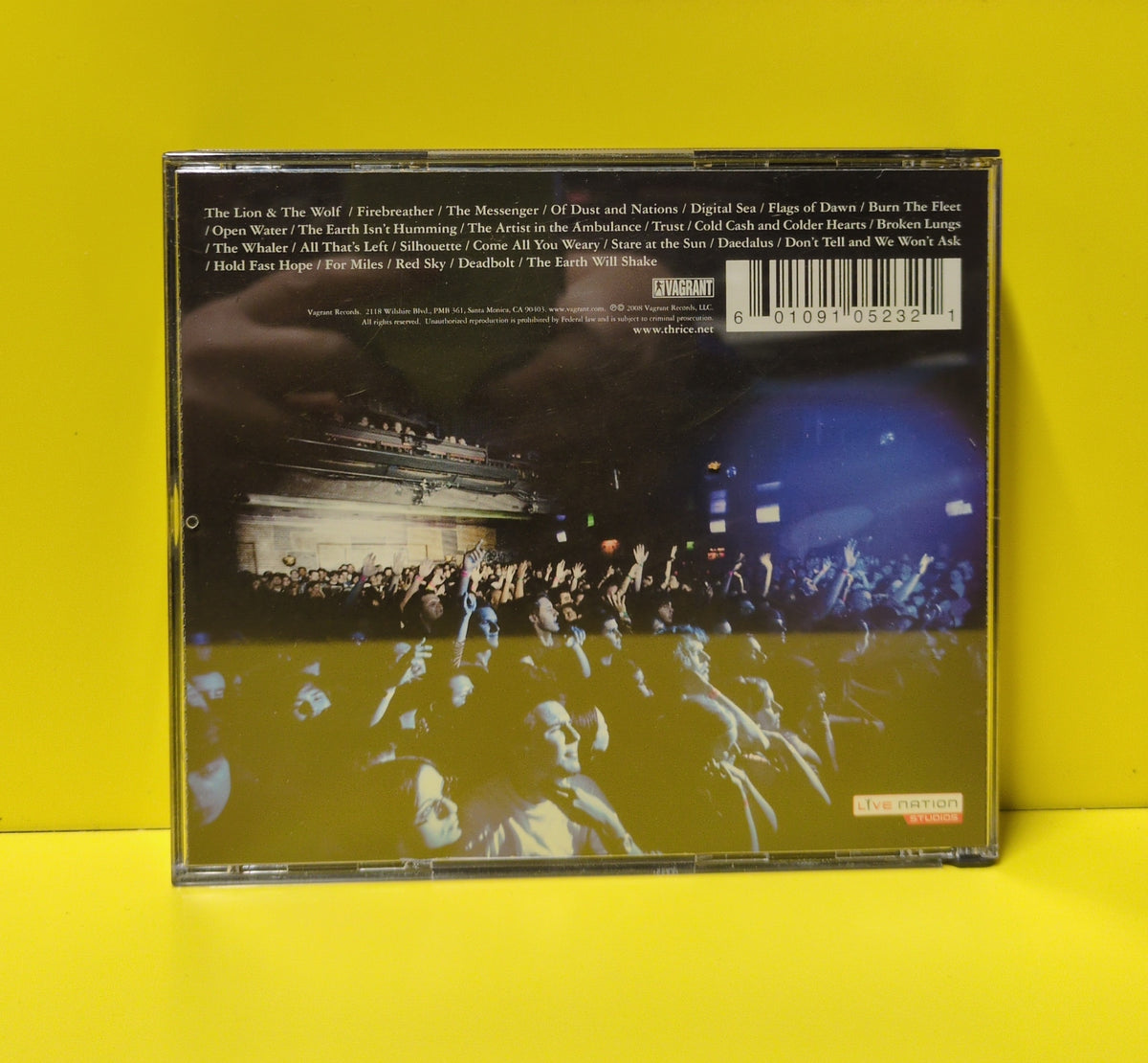 Thrice - Live At The House Of Blues - 2008 - VR523 Used - VG++ - 2xCD/DVD Set