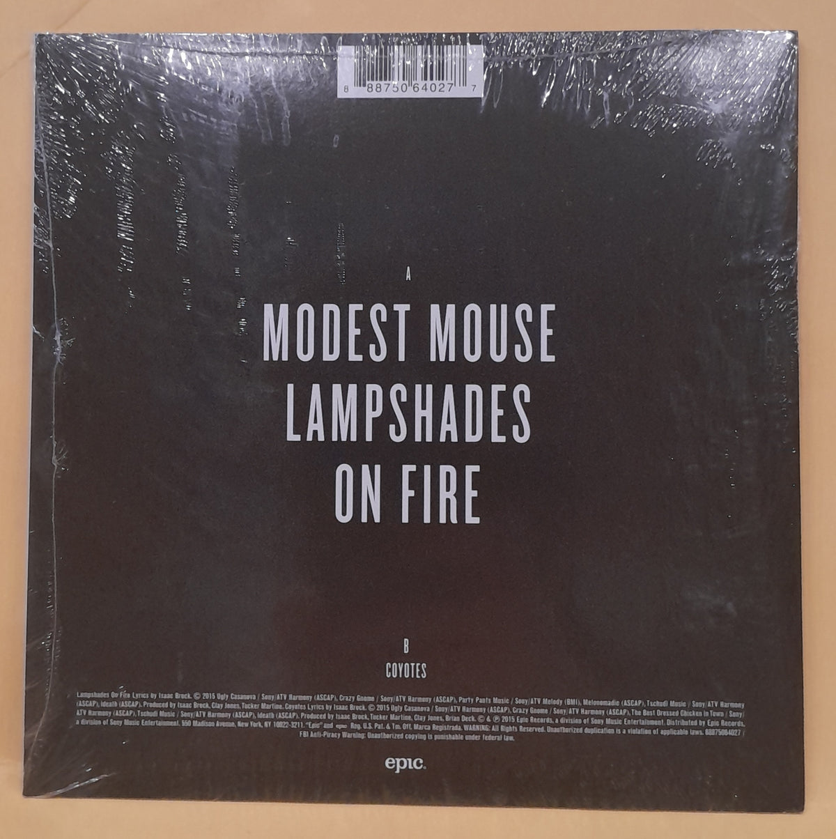Modest Mouse - 7" Lampshades On Fire / Coyotes - 2015 - 88875064027 New - Sealed - Vinyl