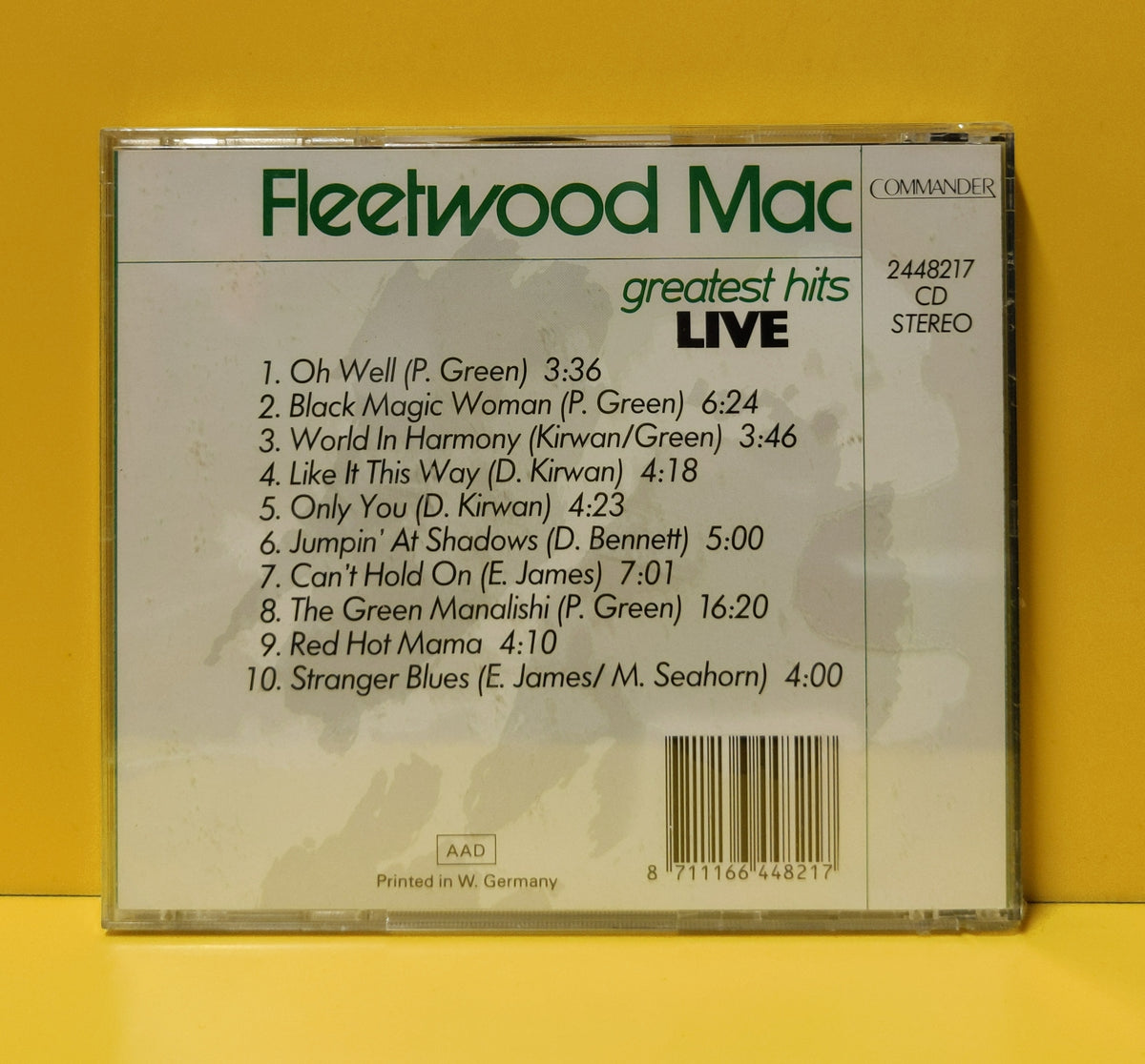 Fleetwood Mac - Greatest Hits Live - 2448217 New - Sealed - CDs