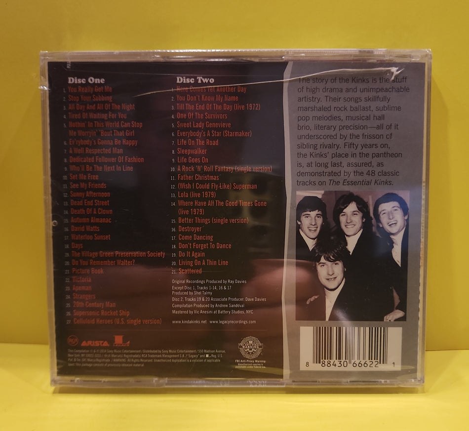 The Kinks - The Essential Kinks - 2014 - 88843066622 New - Sealed - CDs