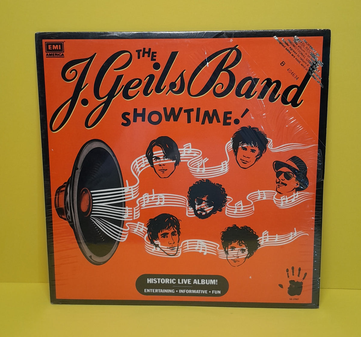 The J. Geils Band - Showtime! - 1982 - R 113346 New - Sealed - Vinyl