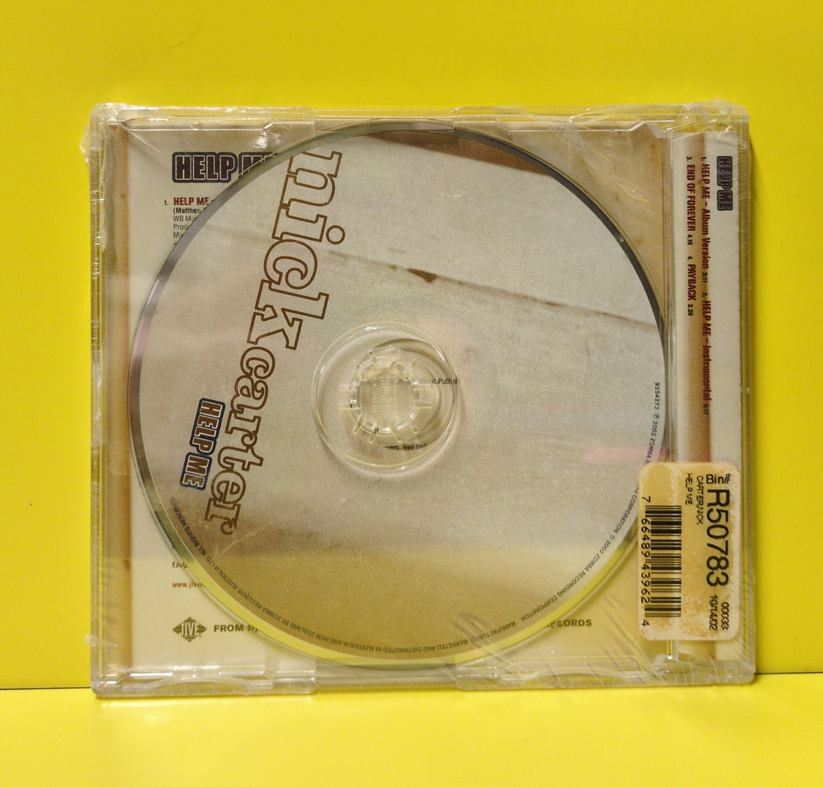 Nick Carter - Help Me - 2002 - 9254272 New - Sealed - CDs