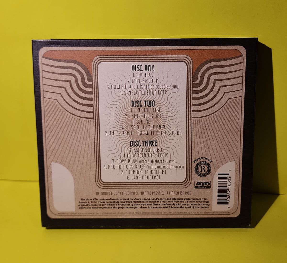 Jerry Garcia Band - GarciaLive Volume One (March 1st, 1980 Capitol Theatre) - 2013 - JGFRR1001 Used - VG++ - CDs