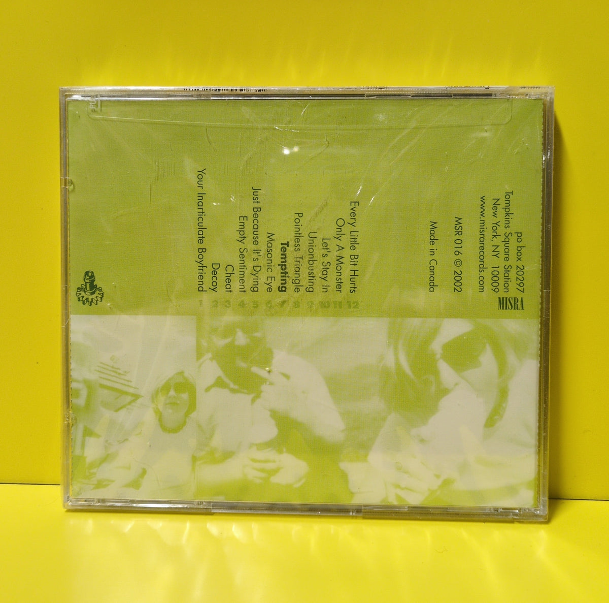 Jenny Toomey - Tempting: Jenny Toomey Songs The Songs Of Franklin Bruno - 2002 - MSR016 New - Sealed - CDs