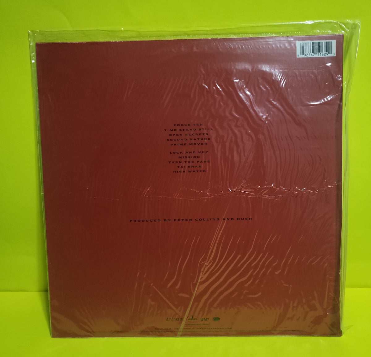 Rush - Hold Your Fire - 2016 - B0022386-01 New - Sealed - Vinyl