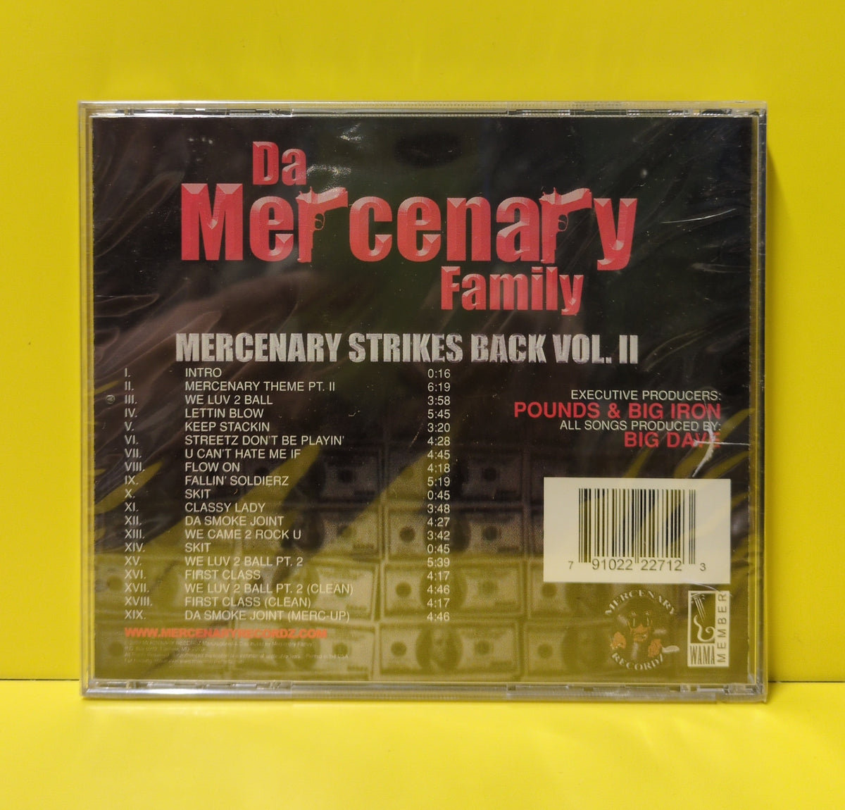 Da Mercenary Family - Mercenary Strikes Back Vol. II - 2003 - MERC-004 New - Sealed - CDs