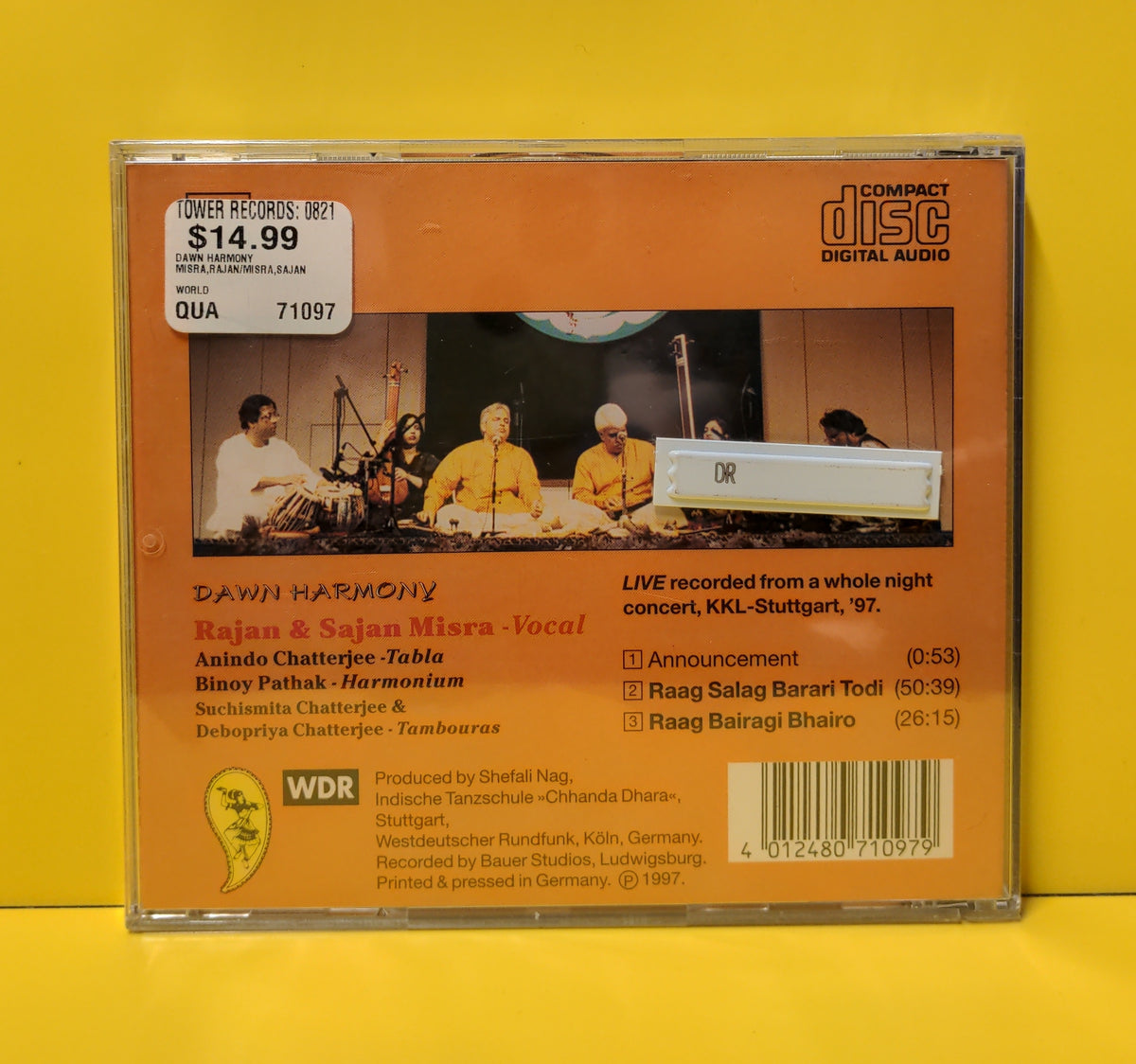 Rajan & Sajan Misra - Dawn Harmony - 1997 - SNCD 71097 New - Sealed - CDs