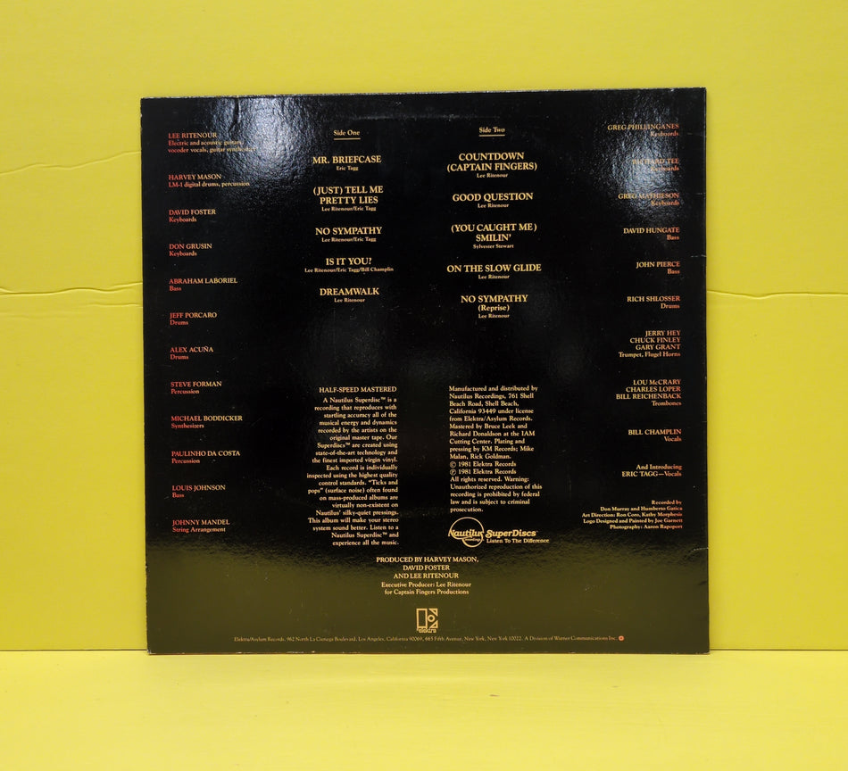 Lee Ritenour - Rit - NR 41 Used - VG++ - Vinyl - Reissue - Half-Speed Mastered SuperDisc