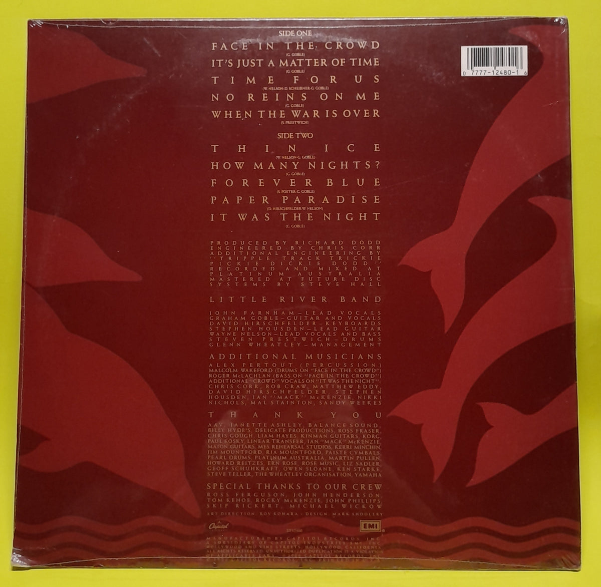 Little River Band - No Reins - 1986 - ST-12480 New - Sealed - Vinyl