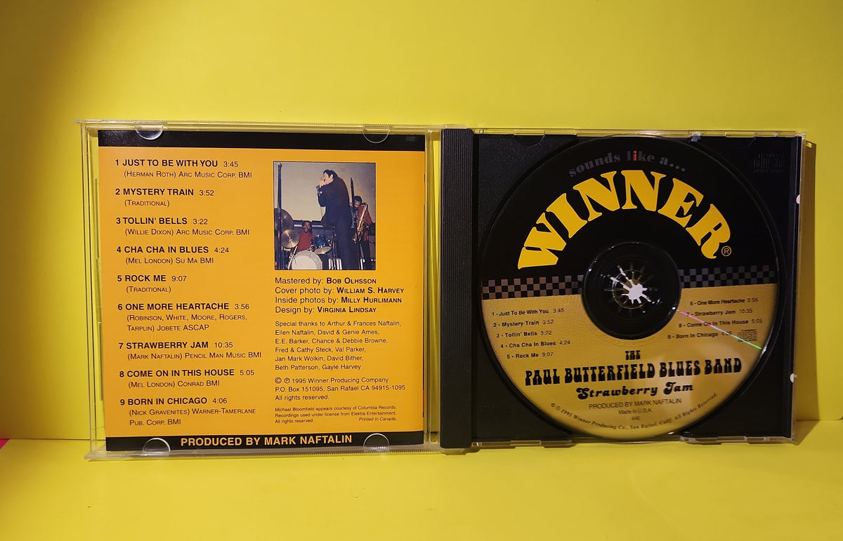 The Paul Butterfield Blues Band - Strawberry Jam - 1995 - Winner 446 Used - EX - CDs