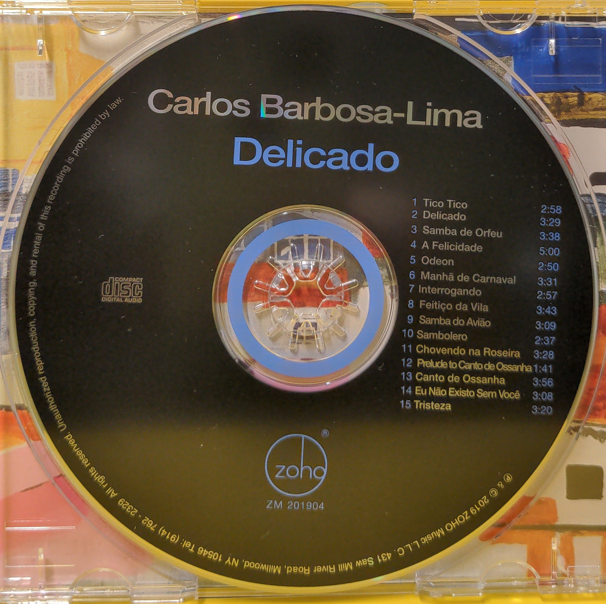 Carlos Barbosa-Lima - Delicado - 2019 - ZM201904 Used - EX - CDs