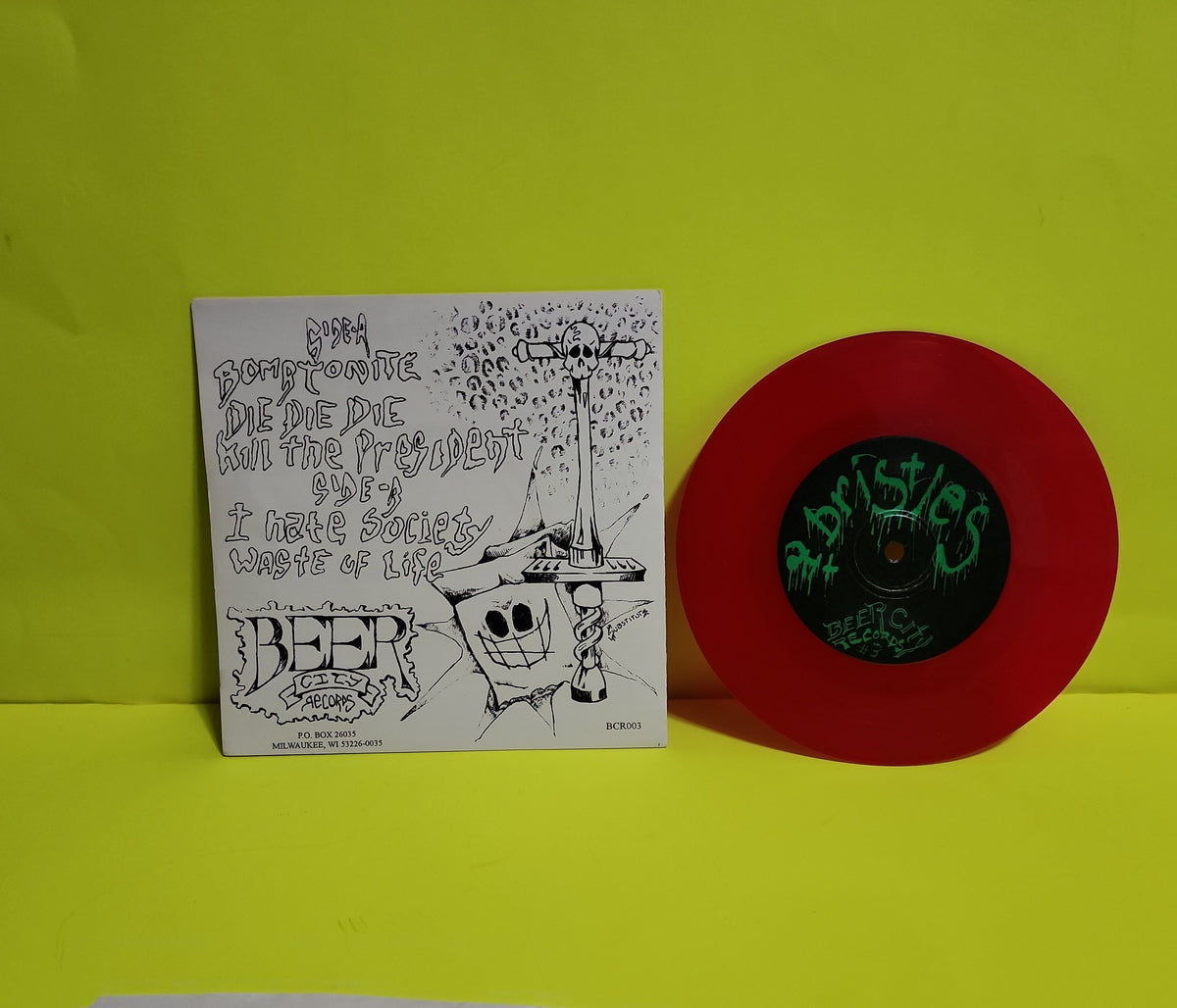The Bristles - 7" Pogo Till You Puke - 1993 - BCR003 New - NM - Vinyl