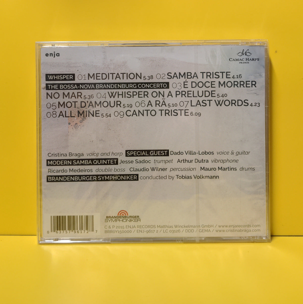 Cristina Braga & Brandenburger Symphoniker With Dado Villa-Lobos - Whisper (The Bossa Nova Brandenburg Concerto) - 2015 - ENJ-9617-2 New - Sealed - CDs